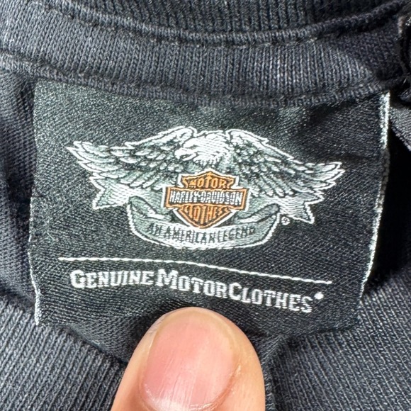 Harley Davidson Shirt Men M Black Operation Personal Freedom Wounded Warrior Tee - Picture 2 of 12